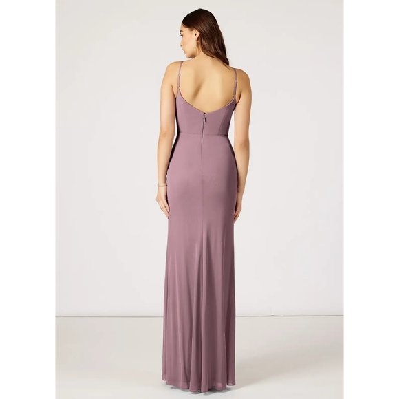 Azazie Adley Dress - Dusty Rose - Size A10 - Picture 2 of 6